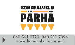 Konepalvelu Pärhä avoin yhtiö logo